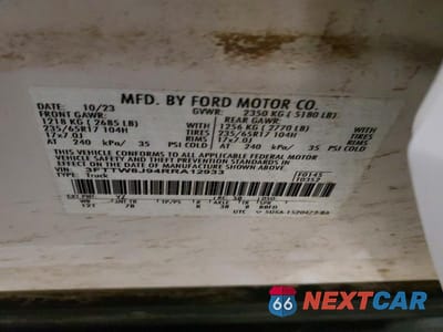 Zdjęcie 12 z 12 samochodu: 2024 FORD MAVERICK XLT VIN:3FTTW8J94RRA12933 - miniatura
