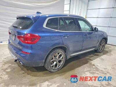 Trzecie zdjęcie samochodu z tyłu: 2021 BMW X3 XDRIVE30I VIN:5UXTY5C01M9G36606 - miniatura