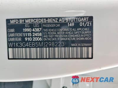 Zdjęcie 13 z 13 samochodu: 2021 MERCEDES-BENZ A 220 VIN:W1K3G4EB5MJ298223 - miniatura