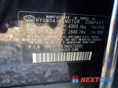 Zdjęcie 12 z 12 samochodu: 2021 GENESIS G70 ADVANC VIN:KMTG74LE3MU072691 - miniatura