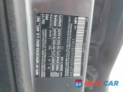 Zdjęcie 13 z 13 samochodu: 2017 MERCEDES-BENZ GLS 450 4MATIC VIN:4JGDF6EE6HA981041 - miniatura