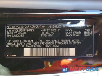 Zdjęcie 14 z 15 samochodu: 2024 VOLVO XC90 PLUS VIN:YV4062PE8R1196785 - miniatura