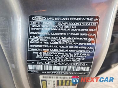 Zdjęcie 13 z 13 samochodu: 2010 LAND ROVER RANGE ROVER HSE VIN:SALME1D42AA308376 - miniatura