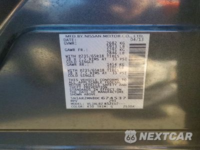 Zdjęcie 14 z 15 samochodu: 2013 NISSAN PATHFINDER S VIN:5N1AR2MN8DC674537 - miniatura