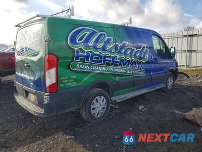 Trzecie zdjęcie samochodu z tyłu: 2018 FORD TRANSIT T-250 UTILITY / SERVICE VAN VIN:1FTYR1ZM3JKB16707 - miniatura