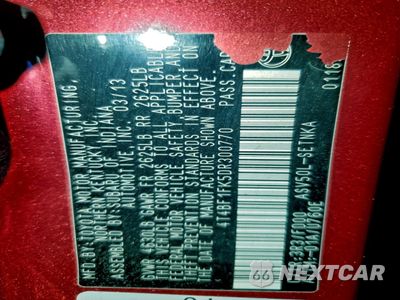 Zdjęcie 14 z 14 samochodu: 2013 TOYOTA CAMRY L VIN:4T4BF1FK5DR300770 - miniatura