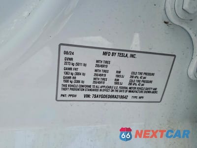 Zdjęcie 13 z 13 samochodu: 2024 TESLA MODEL Y VIN:7SAYGDED6RA318642 - miniatura
