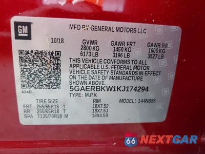 Zdjęcie 14 z 14 samochodu: 2019 BUICK ENCLAVE ESSENCE VIN:5GAERBKW1KJ174294 - miniatura