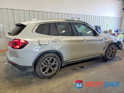 Trzecie zdjęcie samochodu z tyłu: 2022 BMW X3 SDRIVE30I VIN:5UX43DP03N9N23276 - miniatura