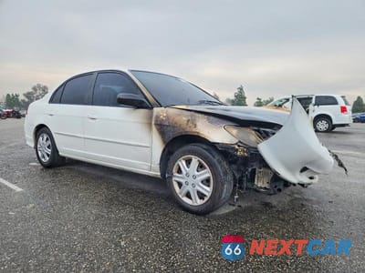 Czwarte zdjęcie samochodu z boku: 2004 HONDA CIVIC LX VIN:2HGES16504H620729 - miniatura