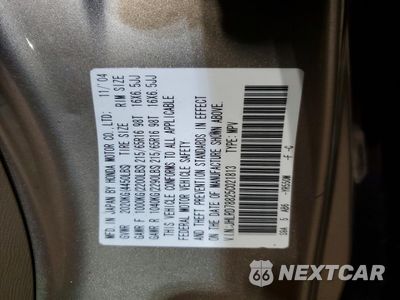 Zdjęcie 13 z 13 samochodu: 2005 HONDA CR-V EX VIN:JHLRD78825C021813 - miniatura