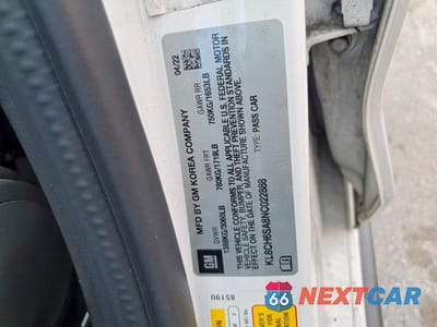 Zdjęcie 13 z 13 samochodu: 2022 CHEVROLET SPARK ACTIV VIN:KL8CH6SA8NC022888 - miniatura