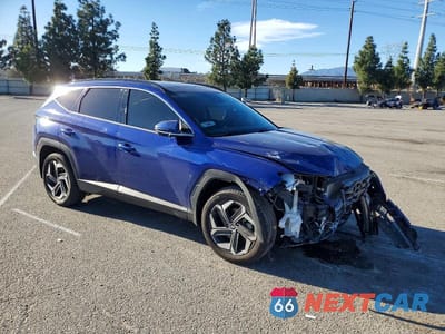 Czwarte zdjęcie samochodu z boku: 2022 HYUNDAI TUCSON VIN:5NMJECAE0NH075564 - miniatura