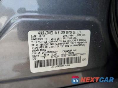 Zdjęcie 13 z 13 samochodu: 2017 INFINITI Q50 BASE VIN:JN1EV7AR9HM836944 - miniatura