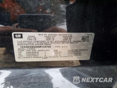 Zdjęcie 13 z 13 samochodu: 2017 CHEVROLET SUBURBAN C1500 LT VIN:1GNSCHKC6HR134709 - miniatura