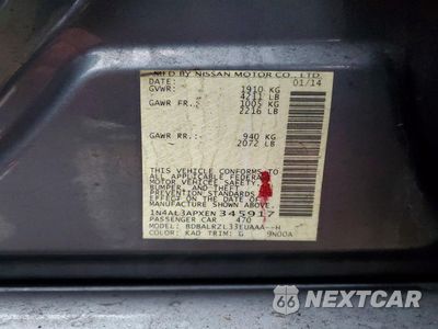 Zdjęcie 12 z 12 samochodu: 2014 NISSAN ALTIMA 2.5 VIN:1N4AL3APXEN345917 - miniatura