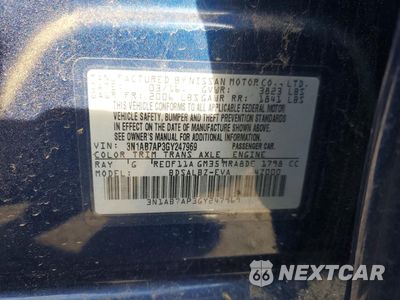 Zdjęcie 12 z 12 samochodu: 2016 NISSAN SENTRA S VIN:3N1AB7AP3GY247969 - miniatura
