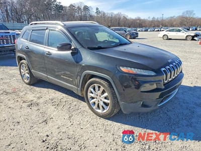 Czwarte zdjęcie samochodu z boku: 2015 JEEP CHEROKEE LIMITED VIN:1C4PJLDSXFW517630 - miniatura