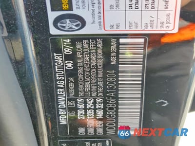Zdjęcie 12 z 13 samochodu: 2015 MERCEDES-BENZ S 550 VIN:WDDUG8CB6FA130804 - miniatura