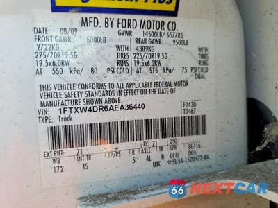 Zdjęcie 12 z 12 samochodu: 2010 FORD F450 SUPER DUTY VIN:1FTXW4DR6AEA36440 - miniatura