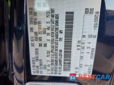 Zdjęcie 13 z 14 samochodu: 2015 LINCOLN MKC VIN:5LMCJ2A95FUJ20146 - miniatura