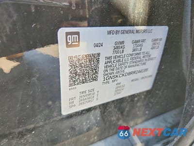Zdjęcie 13 z 13 samochodu: 2024 CHEVROLET SUBURBAN K1500 LT VIN:1GNSKCKD8RR244189 - miniatura