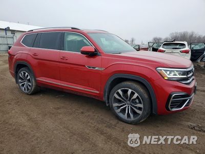 Czwarte zdjęcie samochodu z boku: 2022 VOLKSWAGEN ATLAS SEL PREMIUM R-LINE VIN:1V2FR2CA5NC516388 - miniatura