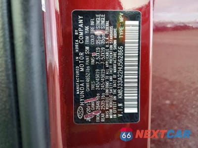 Zdjęcie 12 z 12 samochodu: 2017 HYUNDAI TUCSON LIMITED VIN:KM8J33A22HU562866 - miniatura
