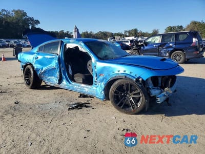 Czwarte zdjęcie samochodu z boku: 2023 DODGE CHARGER SCAT PACK VIN:2C3CDXGJ9PH671055 - miniatura