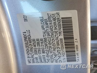 Zdjęcie 12 z 13 samochodu: 2021 HONDA ACCORD SPORT VIN:1HGCV1F30MA099586 - miniatura