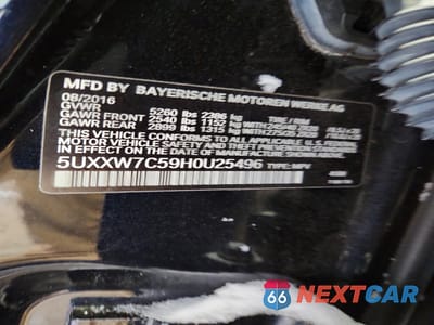 Zdjęcie 13 z 13 samochodu: 2017 BMW X4 XDRIVEM40I VIN:5UXXW7C59H0U25496 - miniatura