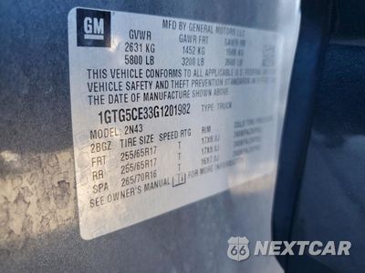 Zdjęcie 12 z 12 samochodu: 2016 GMC CANYON SLE VIN:1GTG5CE33G1201982 - miniatura