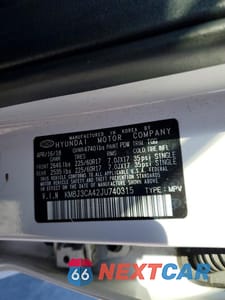 Zdjęcie 13 z 13 samochodu: 2018 HYUNDAI TUCSON SEL VIN:KM8J3CA42JU740315 - miniatura