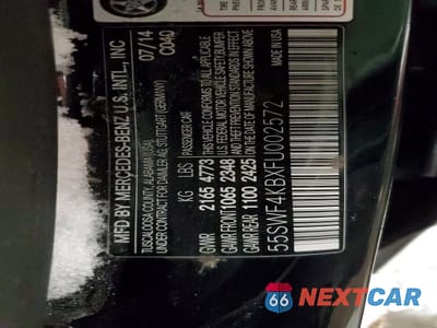 Zdjęcie 12 z 12 samochodu: 2015 MERCEDES-BENZ C 300 4MATIC VIN:55SWF4KBXFU002572 - miniatura