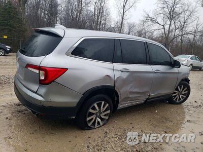 Trzecie zdjęcie samochodu z tyłu: 2020 HONDA PILOT EX VIN:5FNYF5H37LB026193 - miniatura