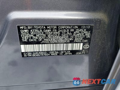 Zdjęcie 12 z 12 samochodu: 2014 LEXUS IS 350 VIN:JTHCE1D29E5003438 - miniatura