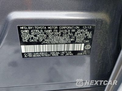 Zdjęcie 12 z 12 samochodu: 2014 LEXUS IS 350 VIN:JTHCE1D29E5003438 - miniatura