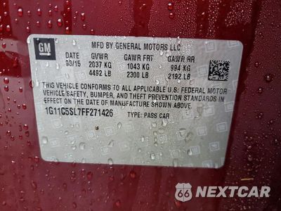 Zdjęcie 13 z 14 samochodu: 2015 CHEVROLET MALIBU 1LT VIN:1G11C5SL7FF271426 - miniatura