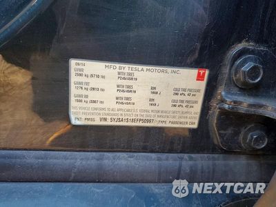 Zdjęcie 12 z 12 samochodu: 2014 TESLA MODEL S VIN:5YJSA1S18EFP50997 - miniatura