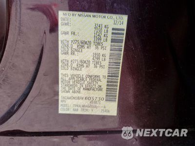 Zdjęcie 13 z 13 samochodu: 2015 NISSAN ARMADA SV VIN:5N1AA0ND8FN605730 - miniatura