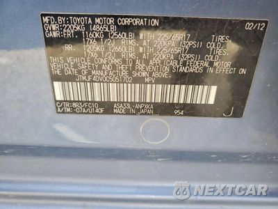 Zdjęcie 14 z 15 samochodu: 2012 TOYOTA RAV4 VIN:JTMJF4DV0C5051702 - miniatura