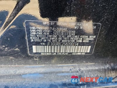 Zdjęcie 13 z 13 samochodu: 2025 SUBARU IMPREZA VIN:JF1GUABC2S8200114 - miniatura