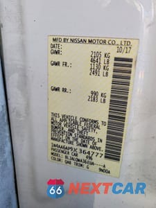 Zdjęcie 12 z 13 samochodu: 2018 NISSAN MAXIMA 3.5S VIN:1N4AA6AP9JC364777 - miniatura