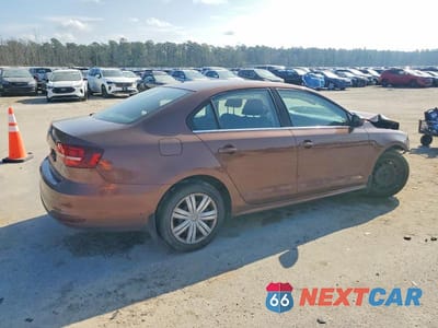 Trzecie zdjęcie samochodu z tyłu: 2017 VOLKSWAGEN JETTA S VIN:3VW2B7AJ2HM382153 - miniatura