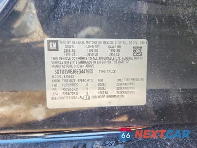 Zdjęcie 13 z 13 samochodu: 2014 GMC SIERRA K1500 DENALI VIN:3GTU2WEJ6EG447905 - miniatura