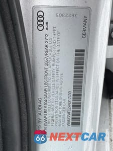 Zdjęcie 10 z 11 samochodu: 2015 AUDI A6 PREMIUM PLUS VIN:WAUGFAFC2FN017430 - miniatura