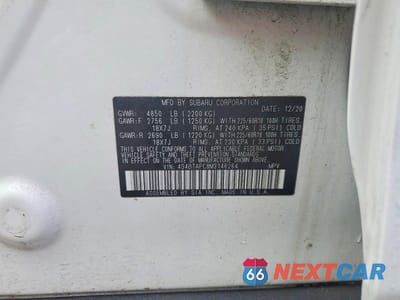 Zdjęcie 13 z 13 samochodu: 2021 SUBARU OUTBACK TOURING VIN:4S4BTAPC8M3146264 - miniatura