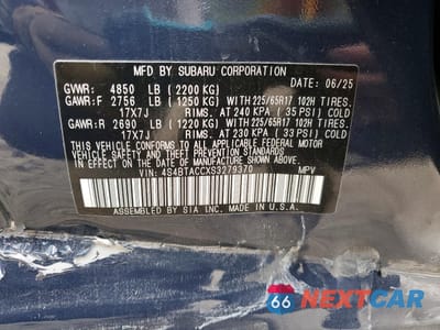 Zdjęcie 13 z 14 samochodu: 2025 SUBARU OUTBACK PREMIUM VIN:4S4BTACCXS3279370 - miniatura