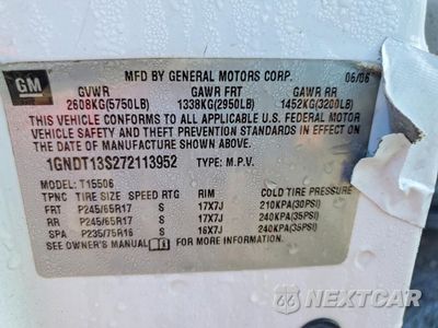 Zdjęcie 14 z 16 samochodu: 2007 CHEVROLET TRAILBLAZER LS VIN:1GNDT13S272113952 - miniatura