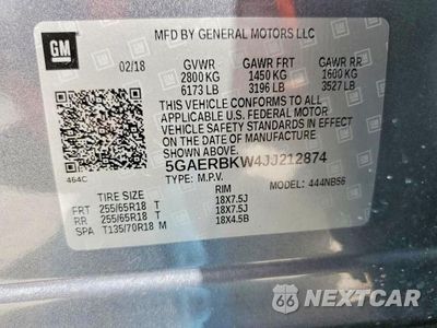 Zdjęcie 13 z 13 samochodu: 2018 BUICK ENCLAVE ESSENCE VIN:5GAERBKW4JJ212874 - miniatura